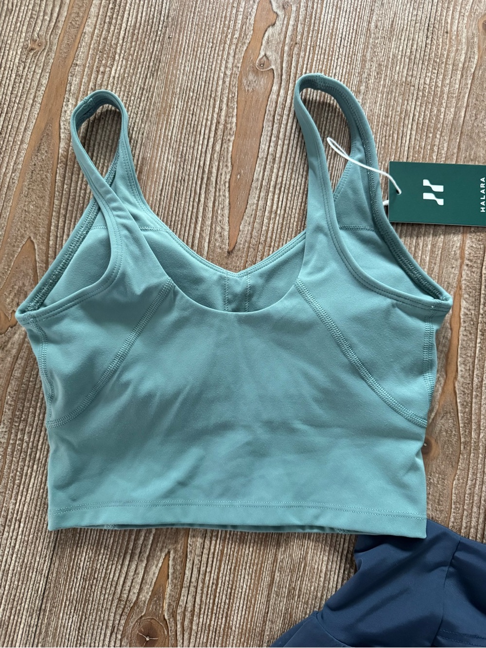 HALARA Bundle with Black Top  & Navy Athletic Shorts & Mint Green Top - Picture 5 of 12